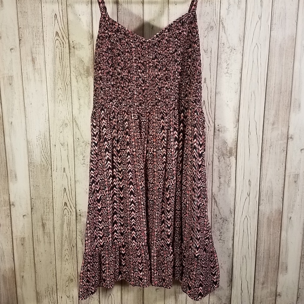 Torrid Tribal Print Ikat Smocked Sundress, GUC